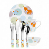 SET VAJILLA Y 7 CUBIERTOS WOODY