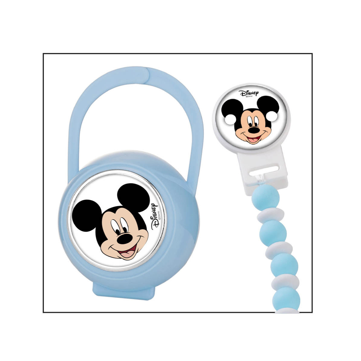 SET PINZA BOLAS+ P.CHUPETES MICKEY MOUSE