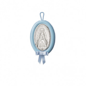 MEDALLON MUSICAL OVAL VIRGEN DEL ROCIO