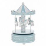 CARROUSEL  CABALLOS PLATEADOS 10X18 CMS