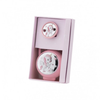 SET PINZA+P.CHUPETE UNICORNIO