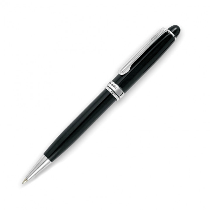 BOLIGRAFO PIERRE CARDIN NEGRO DECORACION PLATEADA