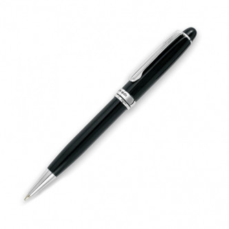 BOLIGRAFO PIERRE CARDIN NEGRO DECORACION PLATEADA