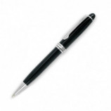 BOLIGRAFO PIERRE CARDIN NEGRO DECORACION PLATEADA