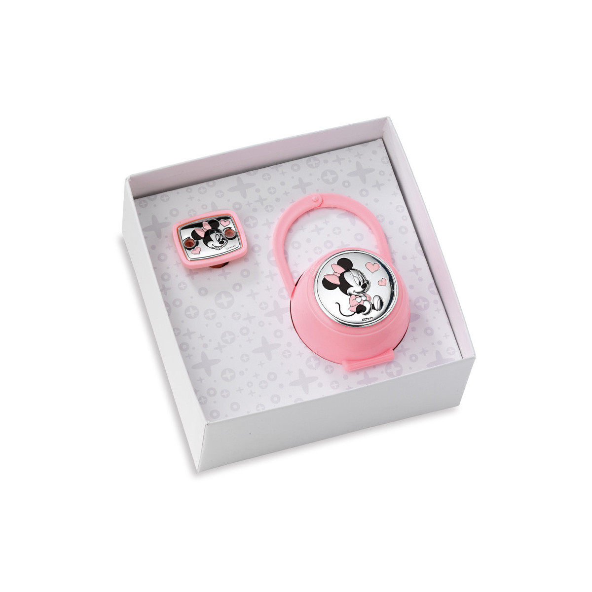 SET PINZA+PORTACHUPETES MINNIE ROSA-W5654R