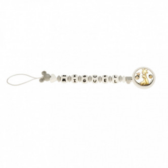 PINZA CHUPETES ABALORIOS PERSONALIZADA