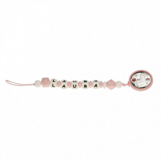 PINZA CHUPETES ABALORIOS PERSONALIZADA