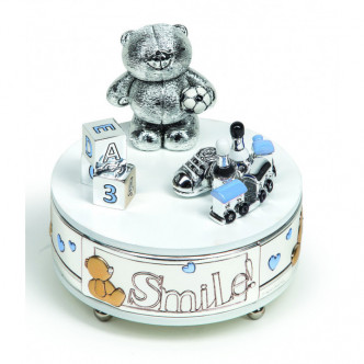 CARROUSEL OSO JUGUETES AZUL 12.5X14
