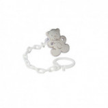 PINZA CHUPETE OSO BLANCO PLATA 925