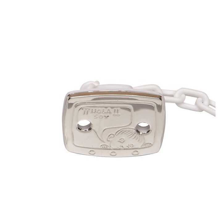 PINZA CHUPETE BLANCA PLATA 925 NIÑO