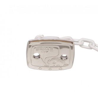 PINZA CHUPETE BLANCA PLATA 925 NIÑO