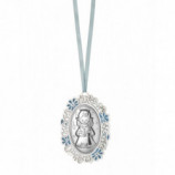 MEDALLON OVAL METALICO ANGEL LIBRO
