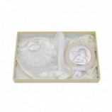 ESTUCHE CONCHA SIMIL NACAR Y MEDALLON MUSICAL 11CMS
