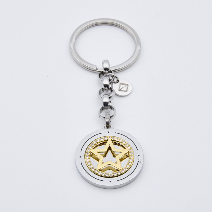 LLAVERO ESTRELLA BICOLOR STRASS LLAVERO ESTRELLA BICOLOR STRASS