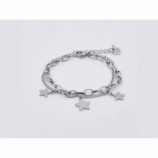 PULSERA DOBLE CADENA ESTRELLAS