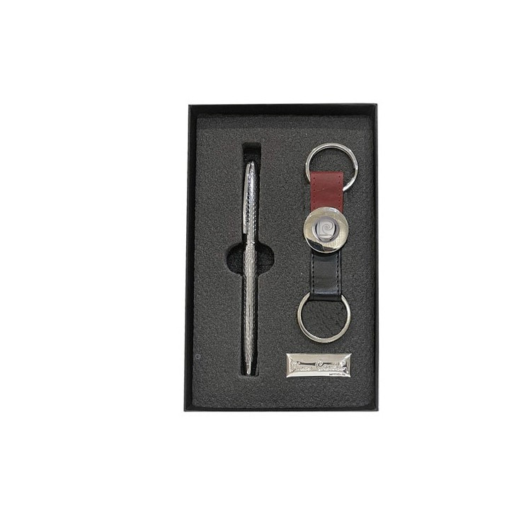 KIT BOLIGRAFO + LLAVERO REDONDO PIERRE CARDIN