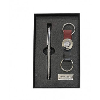 KIT BOLIGRAFO + LLAVERO REDONDO PIERRE CARDIN