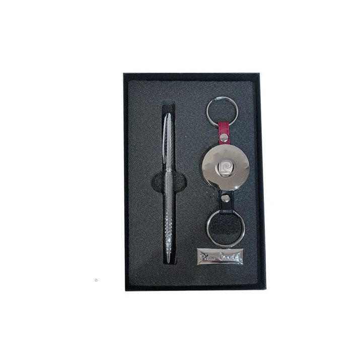 KIT BOLIGRAFO + LLAVERO REDONDO PIERRE CARDIN