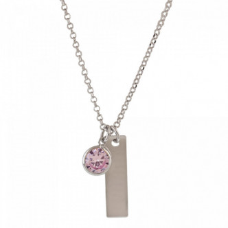COLLARCHAPA Y CIRCONITA PLATA 925 40+5CMS