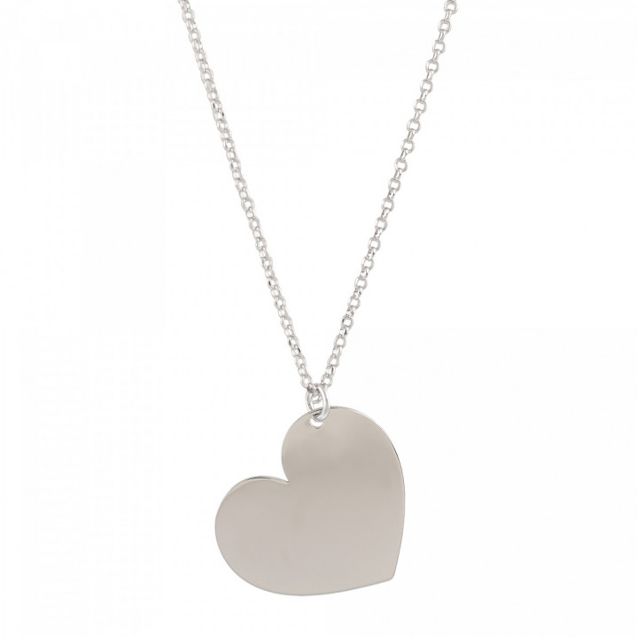 COLGANTE CORAZON PLATA 925