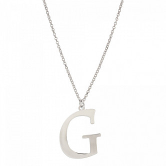 COLGANTE LETRA G PLATA 925