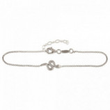 PULSERA SERPIENTE 17+3CMS PLATA 925