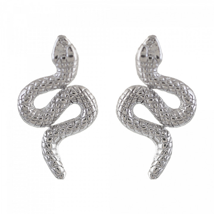 PENDIENTES SERPIENTE PLATA 925