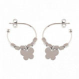 PENDIENTES ARO MARIPOSA 2CMS DIAM. PLATA 925