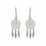 PENDIENTES 3 PLUMAS PLATA 925
