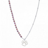 COLLAR COLGANTE HUELLA 40+5CMS PLATA 925