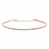 PULSERA PLATA 925 16+3 ROSE