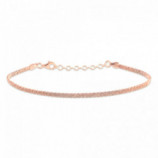 PULSERA PLATA 925 16+3 ROSE