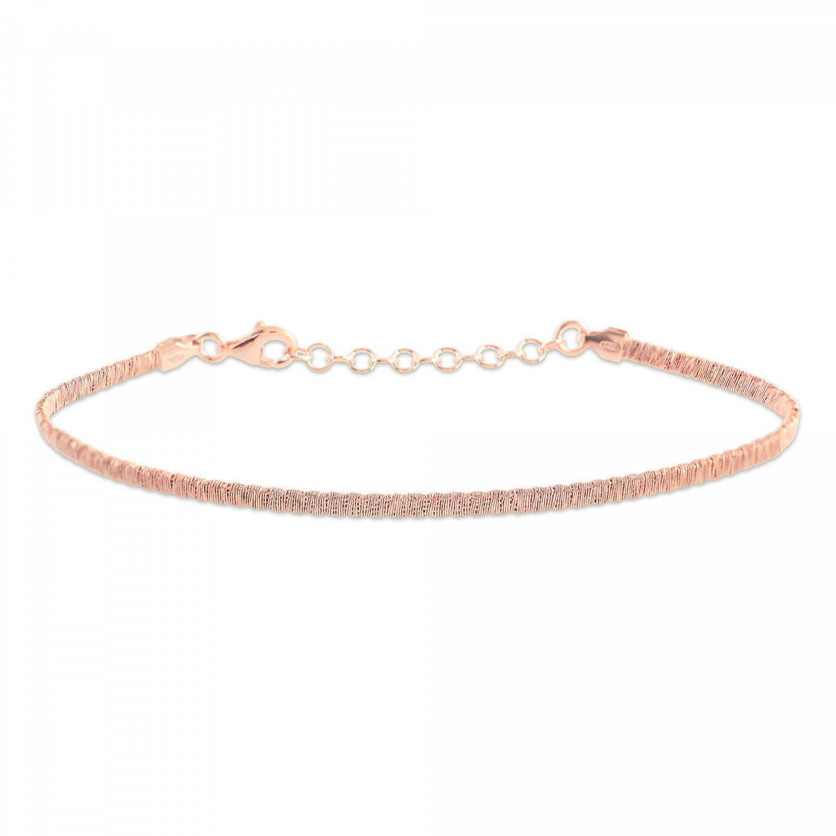 PULSERA PLATA 925 16+3 ROSE