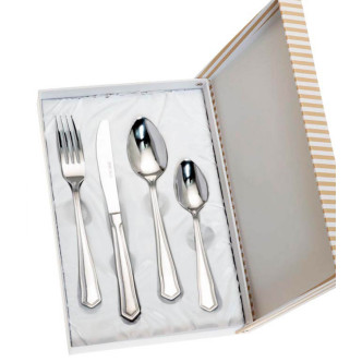 SET 4 CUBIERTOS ESTUCHE BEIGE