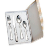 SET 4 CUBIERTOS ESTUCHE BEIGE