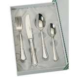 SET 4 CUBIERTOS CADETE ACERO ESTUCHE BEIGE