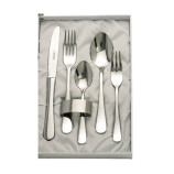 SET 5 CUBIERTOS + SERVILLETERO ESTUCHE BEIGE