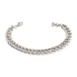 PULSERA SEÑORA CADENA PLATA 925 22.5CMS