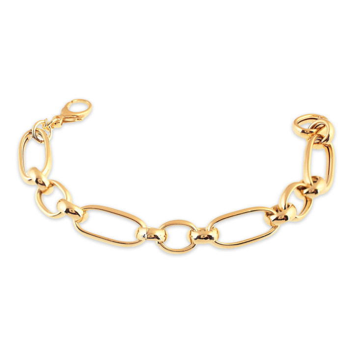 PULSERA PLATA 925 SEÑORA BAÑO DORADO