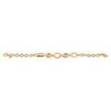 PULSERA SEÑORA PLATA 925 BAÑO DORADO