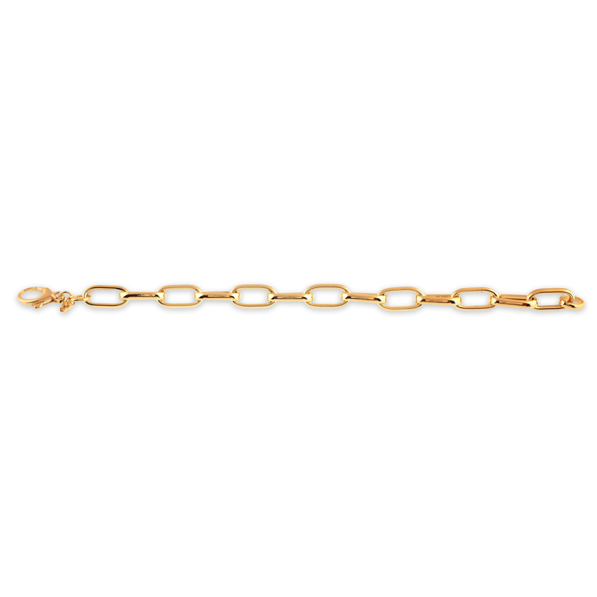 PULSERA PLATA 925 SEÑORA 22.5CMS BAÑO DORADO