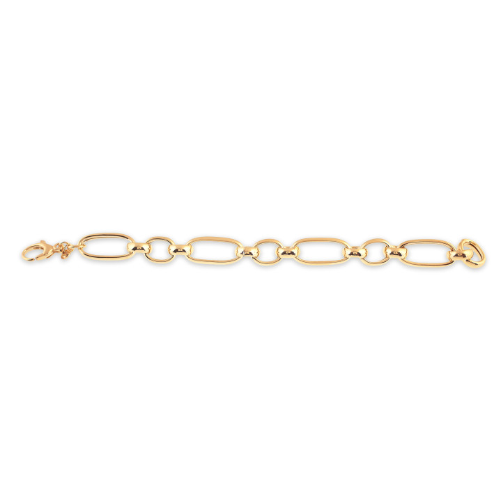 PULSERA PLATA 925 SEÑORA BAÑO DORADO