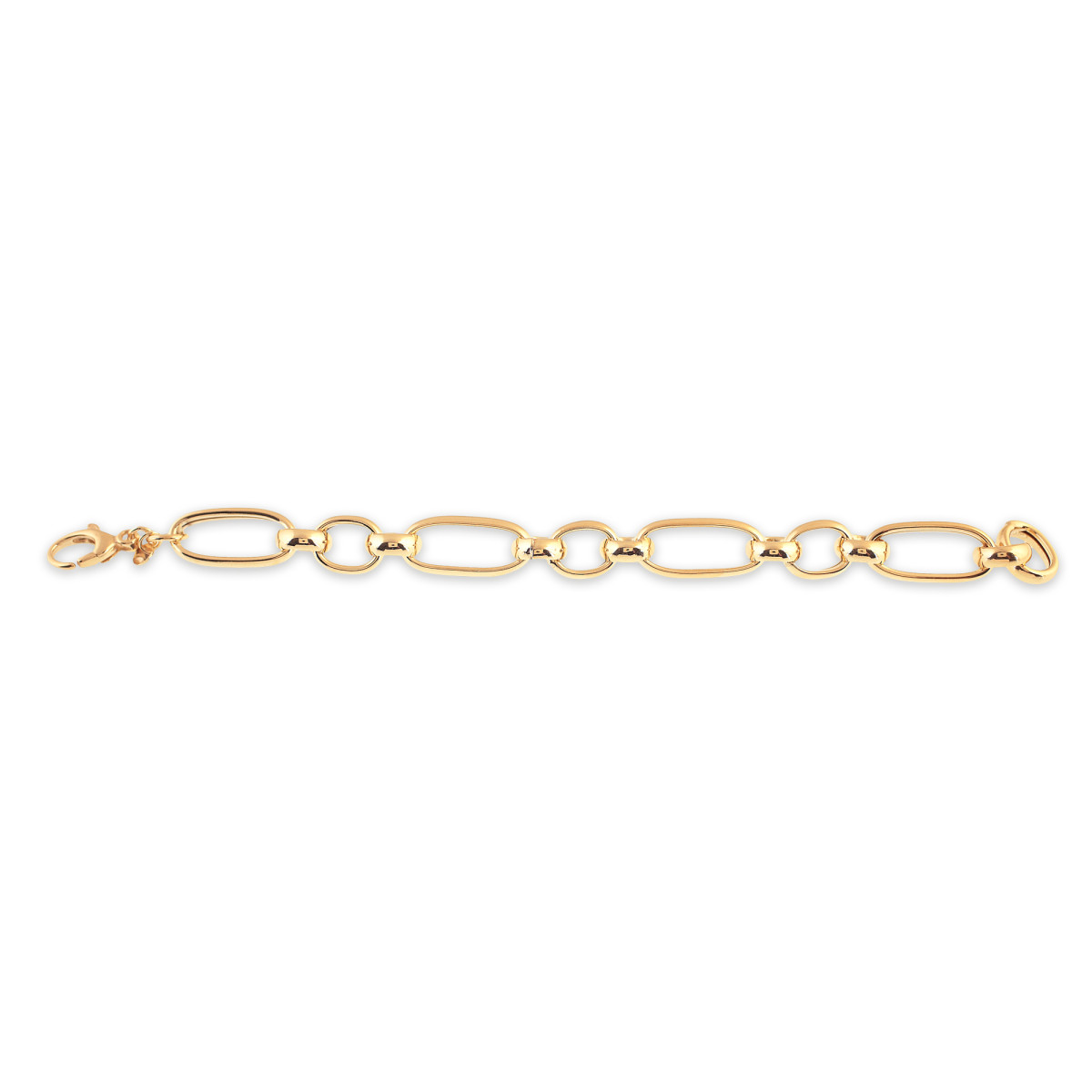 PULSERA PLATA 925 SEÑORA BAÑO DORADO