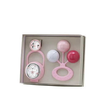 SET INFANTIL SONAJERO +PINZA+ P.CHUPETES OSO