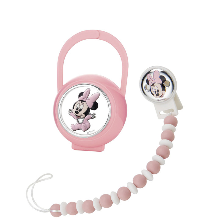 SET PINZA+P.CHUPETES BABY MINNIE