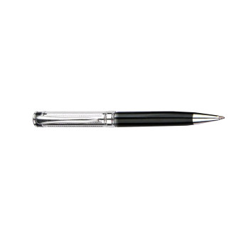 BOLIGRAFO PIERRE CARDIN PLATEADO NEGRO