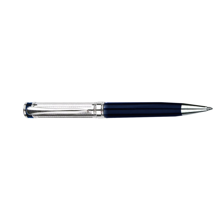 BOLIGRAFO PLATEADO AZUL PIERRE CARDIN