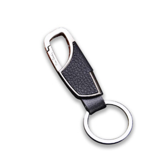LLAVERO PLATEADO NEGRO PIERRE CARDIN