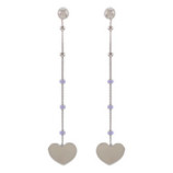 PENDIENTES PLATA 925 COLGANTES CORAZON