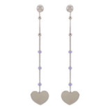 PENDIENTES PLATA 925 COLGANTES CORAZON